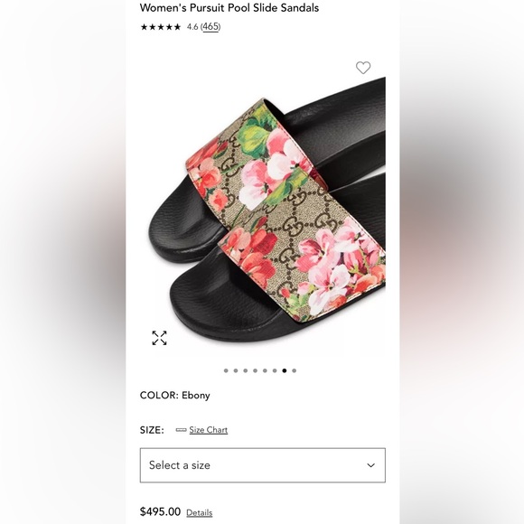 Gucci - Women's Pursuit Pool Slide Sandals - Picture 5 of 7